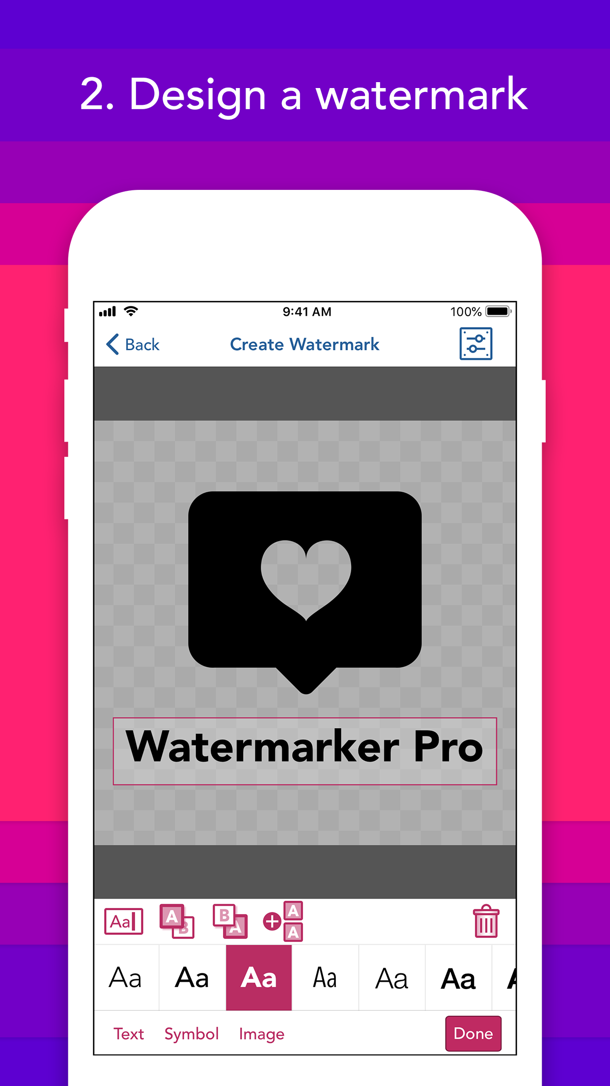 Create a watermark